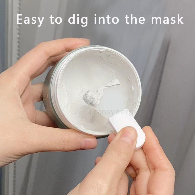 Non-stick Silicone Mask Spatula Mini Face Spatula for Facial Mud Portable Face Pack Mask Brush