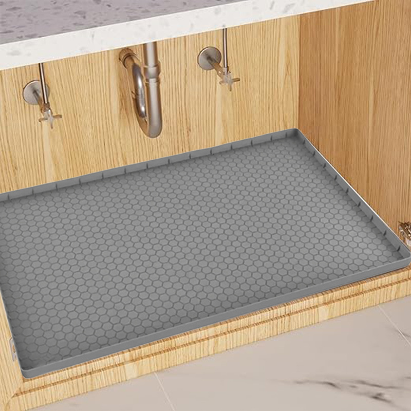 Lowest Price Drip Tray Linert Sink Cabinet Mat Protector Beehive Silicone Under Sink Mats for Kitchen Waterproof