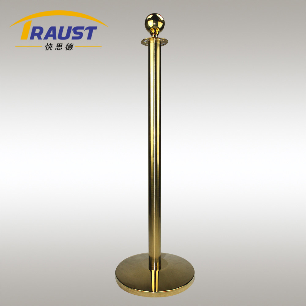 Traust museum exhibition Red Carpet Rope Queue Stand Gold Barrier Post Stanchion