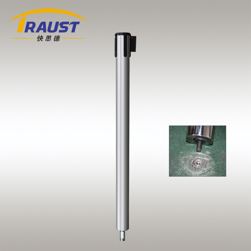 Traust supplier airport crowd controller queue line tape retractable belt stand poles stanchion barrier barricade