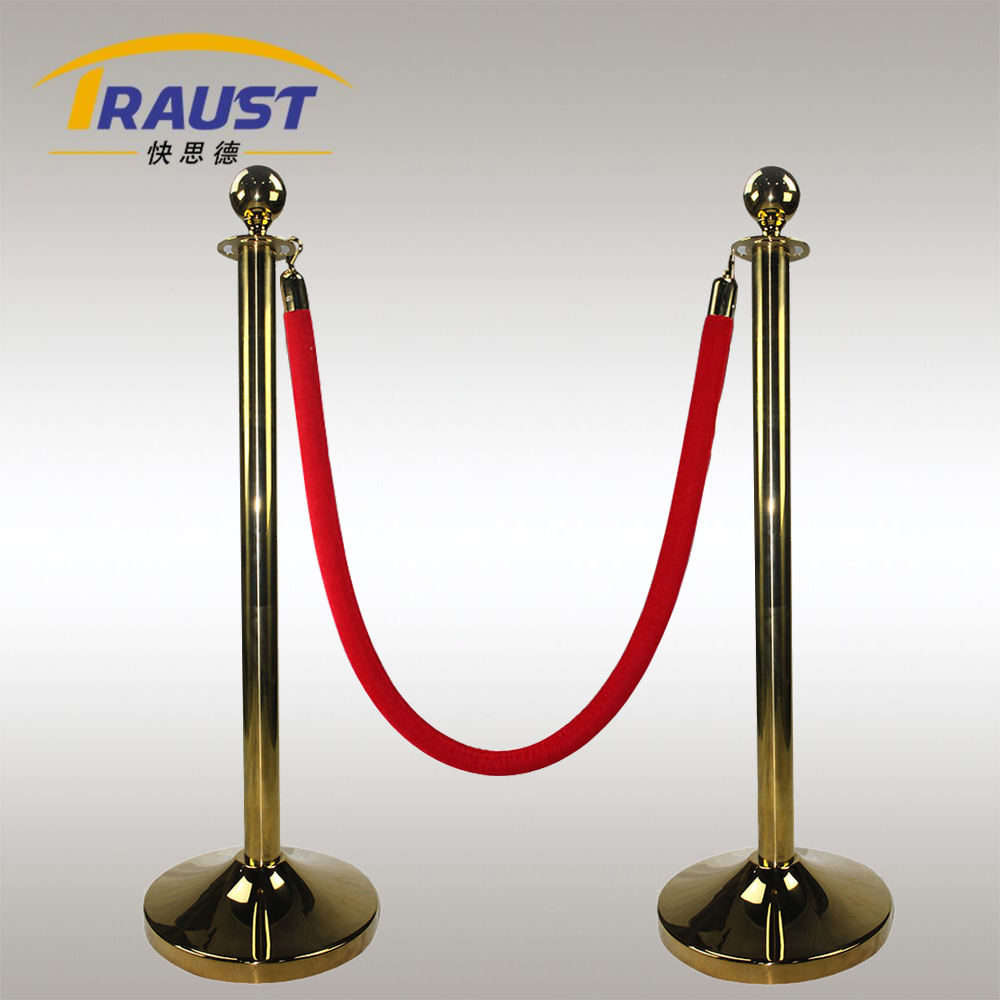 Traust museum exhibition traffic crowd control queue red carpet velvet rope poles stands post barrier stanchion