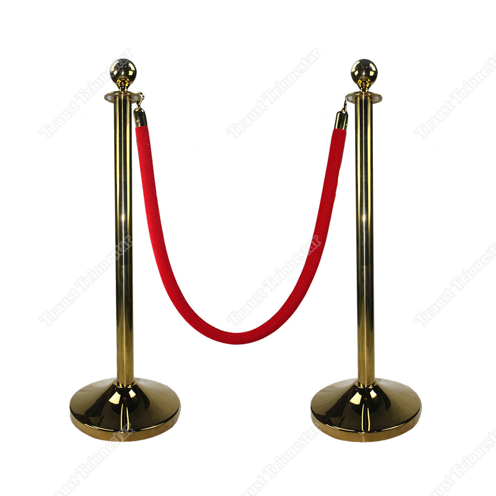 Traust museum exhibition traffic crowd control queue red carpet velvet rope poles stands post barrier stanchion