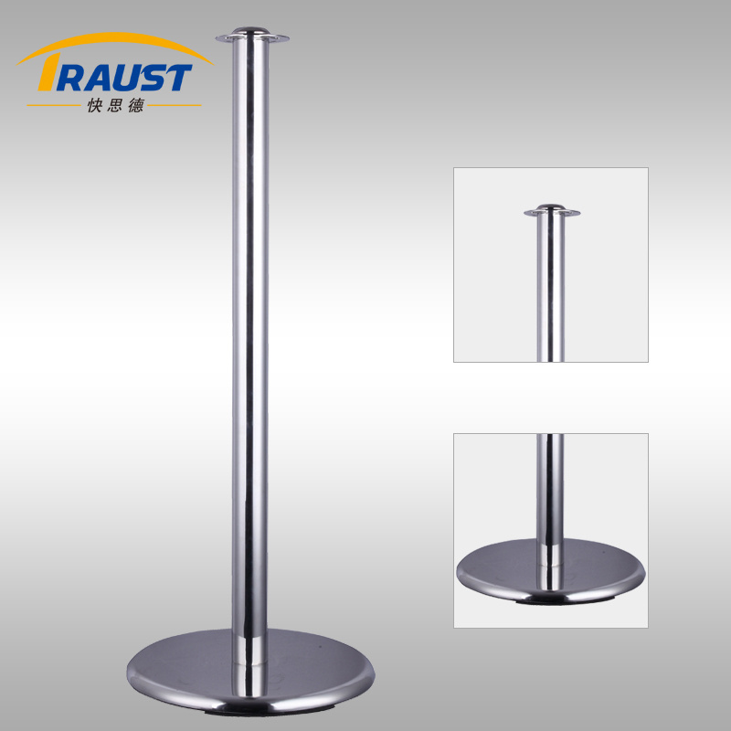 Traust High quality events red carpet queue poles stand rope stanchion, queue line velvet rope post barrier