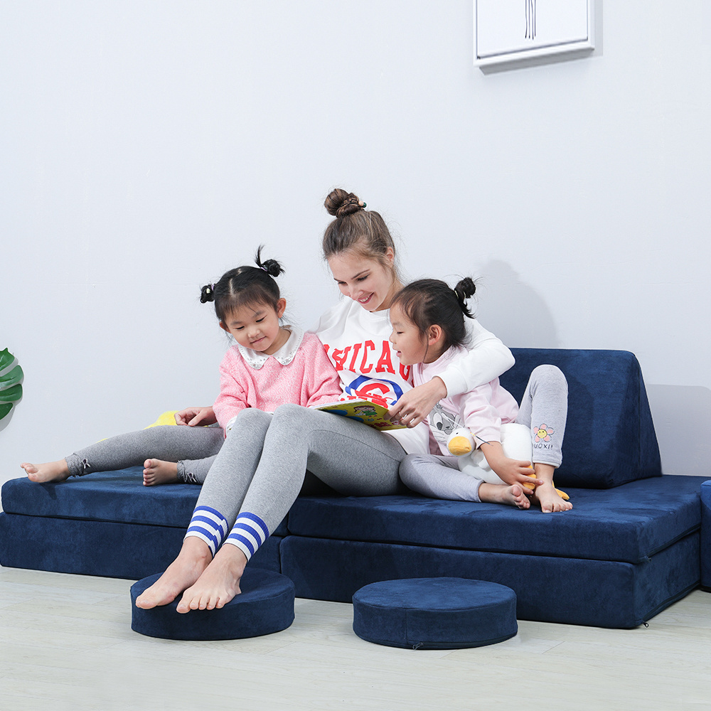 Factory Price Living Room Kids Sofa Furniture Memory High Density Foam Couch Play Cushion for Children Gifts play couches//