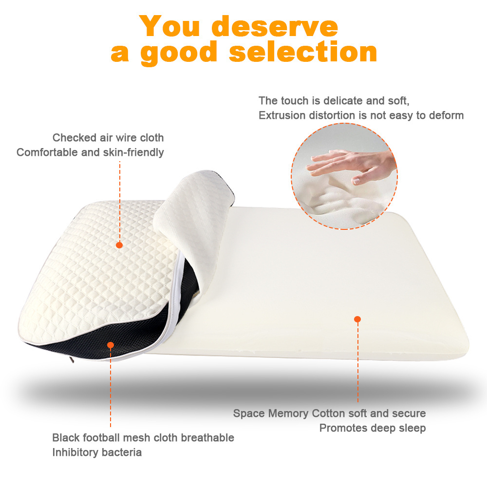 Factory Classic Bread Memory Foam Cooling Gel Bed Sleep Pillow Cervical Neck Pillows With Removable Pillow case