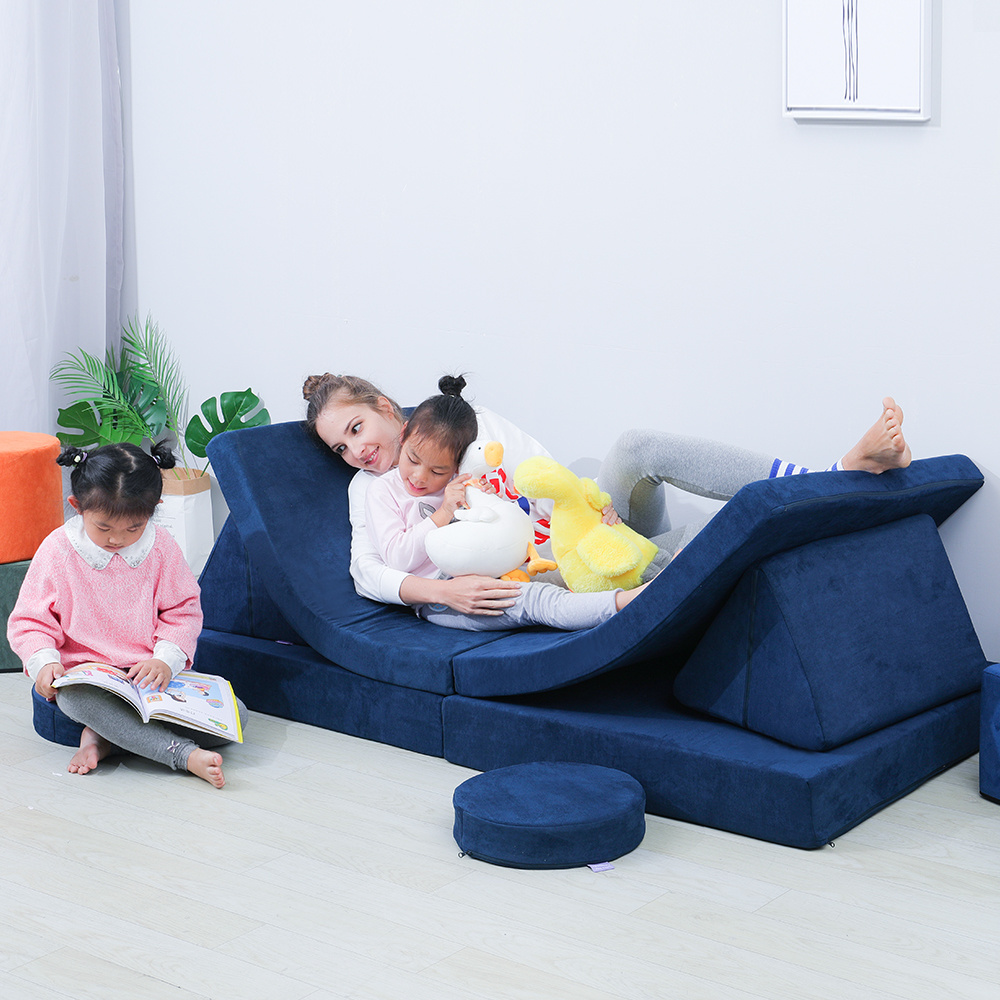 Factory Price Living Room Kids Sofa Furniture Memory High Density Foam Couch Play Cushion for Children Gifts play couches//