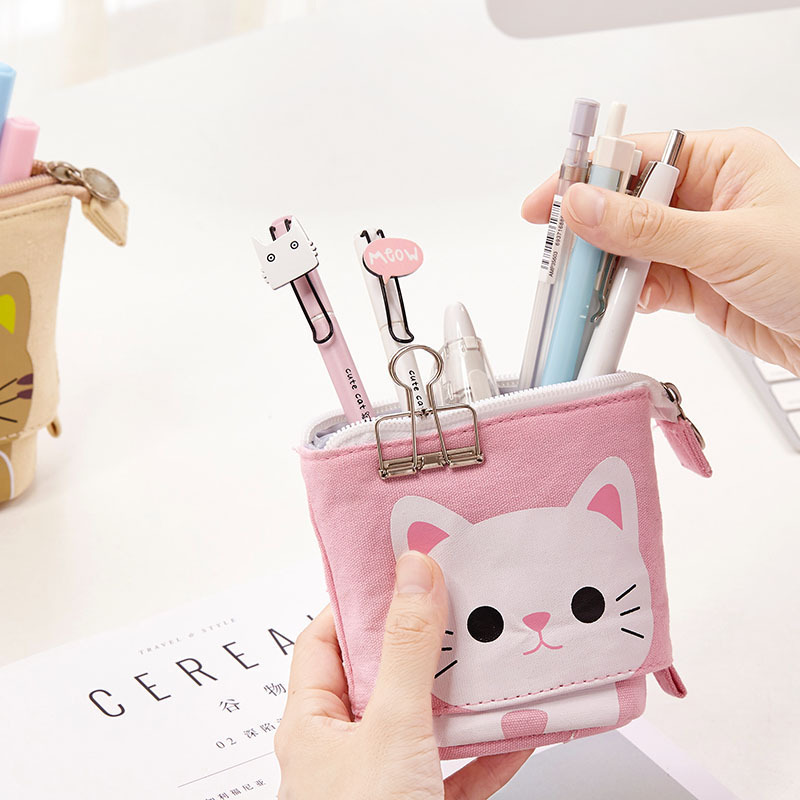 Wholesale Hot sale Cute Multifunctional Pencil Bag Portable Creative Cute Stationery Pencil Bag Stationery Box