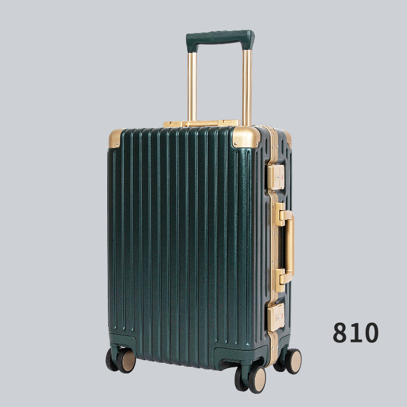 Hot sale travel suitcase set aluminium cabin luggage trolley case luxury vintage luggage travel bag with wheels customized bag