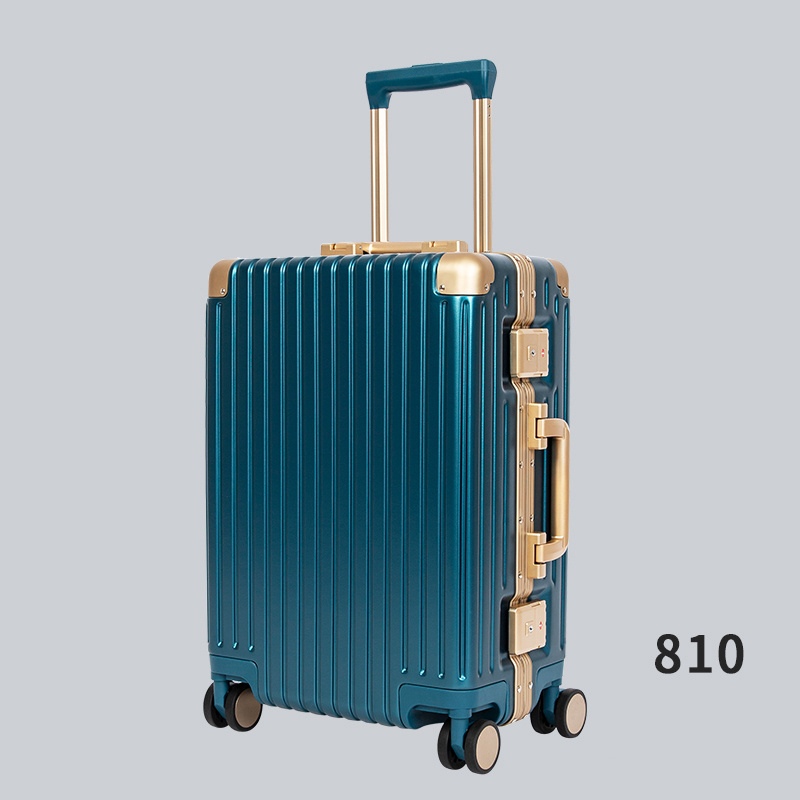 Hot sale travel suitcase set aluminium cabin luggage trolley case luxury vintage luggage travel bag with wheels customized bag