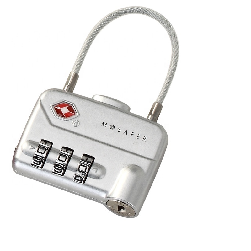 TSA Approved Combination Lock TSA Cable Lock For Baggage