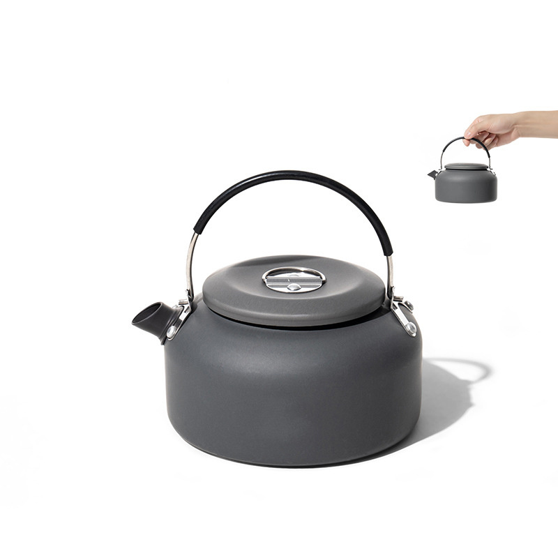 Customized impervious water 1.4L portable kettle make tea stainless steel handle hot water kettle outdoor camping kettle