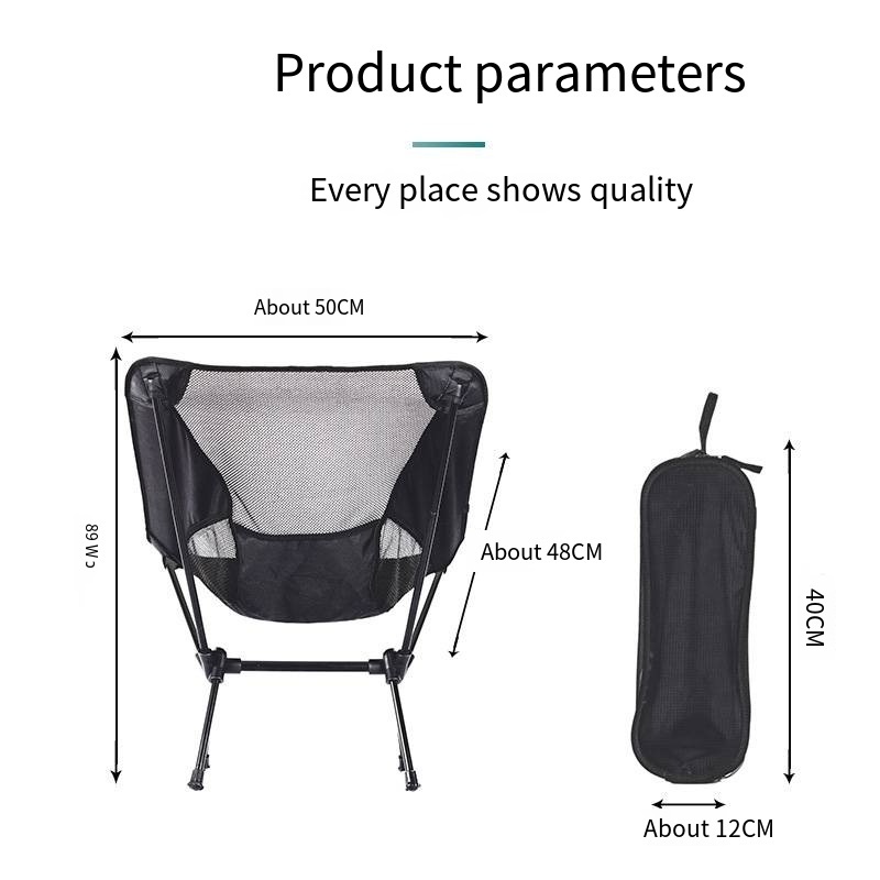 Popular comfortable folded tent chair 300D Oxford cloth high quality fabric outdoor chair aluminum alloy bracket camping chair