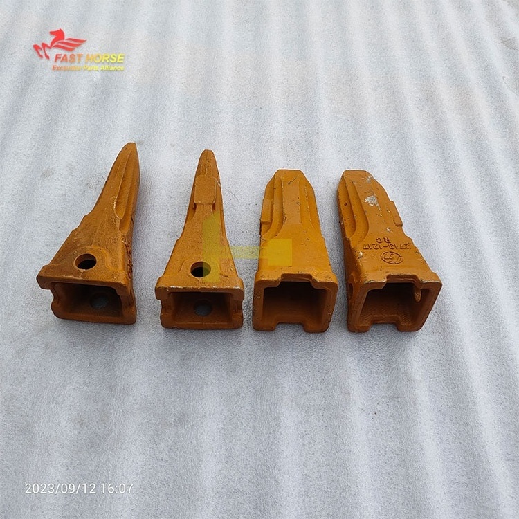 Hangood Excavator Undercarriage Parts 2713-1217 2713-1217 RC Bucket Teeth for SY215 DH220 Excavator Replacement Bucket Tooth