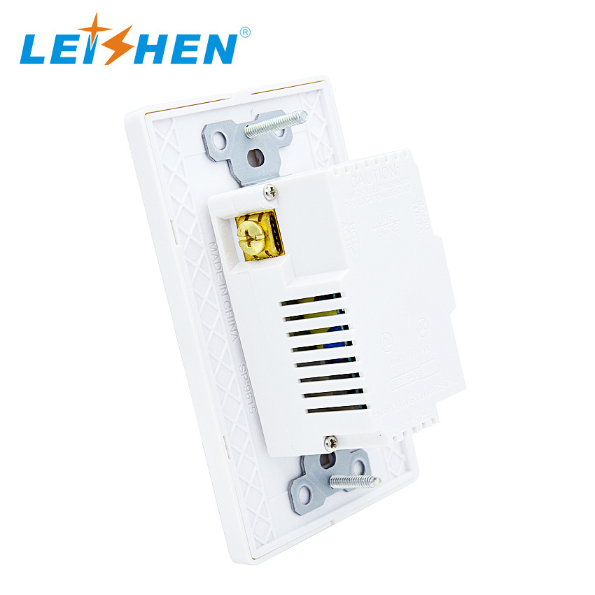 US wall Outlet  3.6A 2Type C PD Fast charge  125V Tamper Resistant Receptacle Frame and Cover white built-in ground Socket