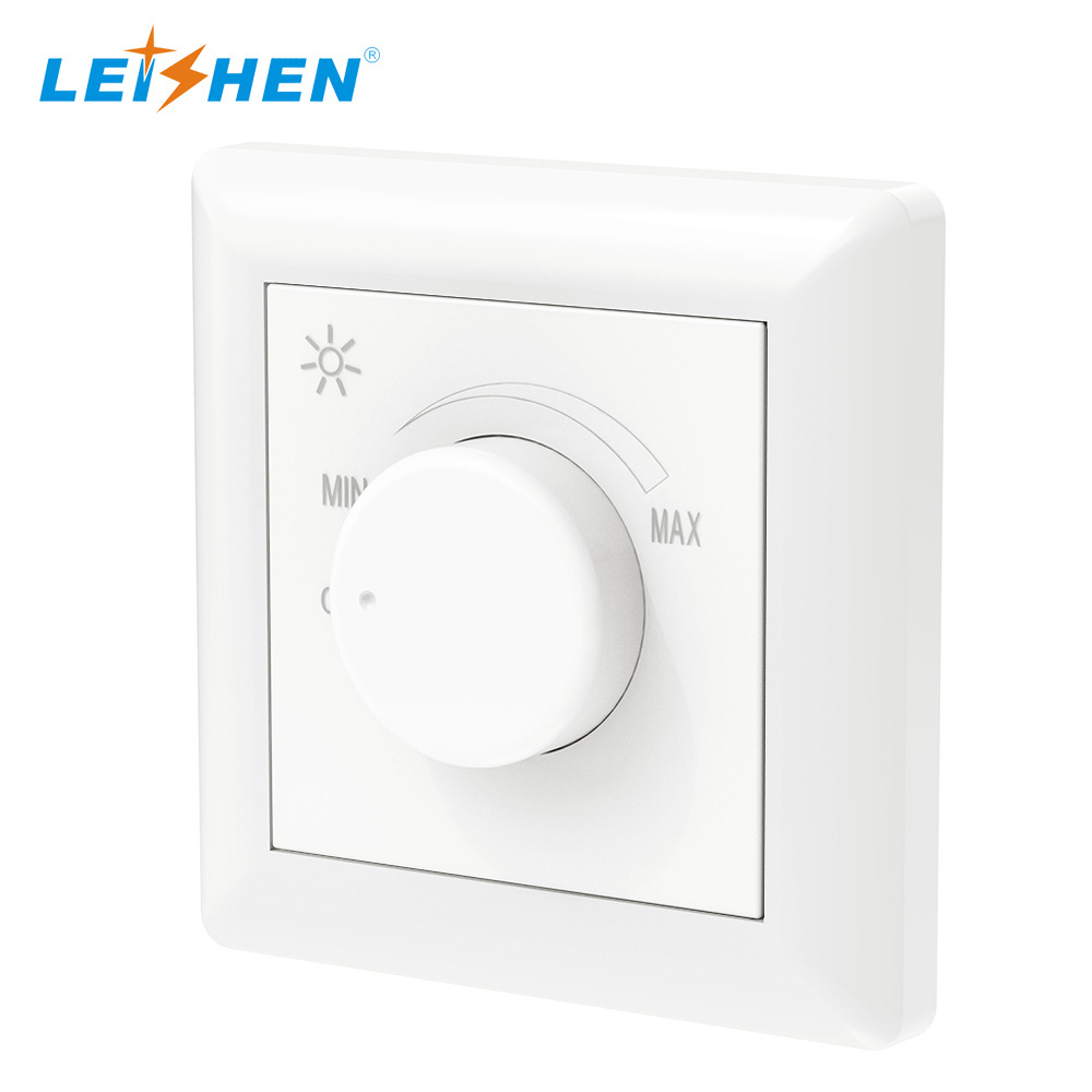 Eu German Light Flush-Mounted Dimmer Switch Brightness Controller Brand Compatible with Gira, Jung, Merten Cover- Led Dimmer