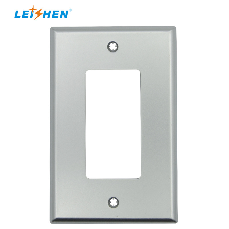 Leishen Wholesale 1-Gang Decorative Wall Plate Standard Size Unbreakable Faceplate Cover for Decorator Receptacle Outlet Switch