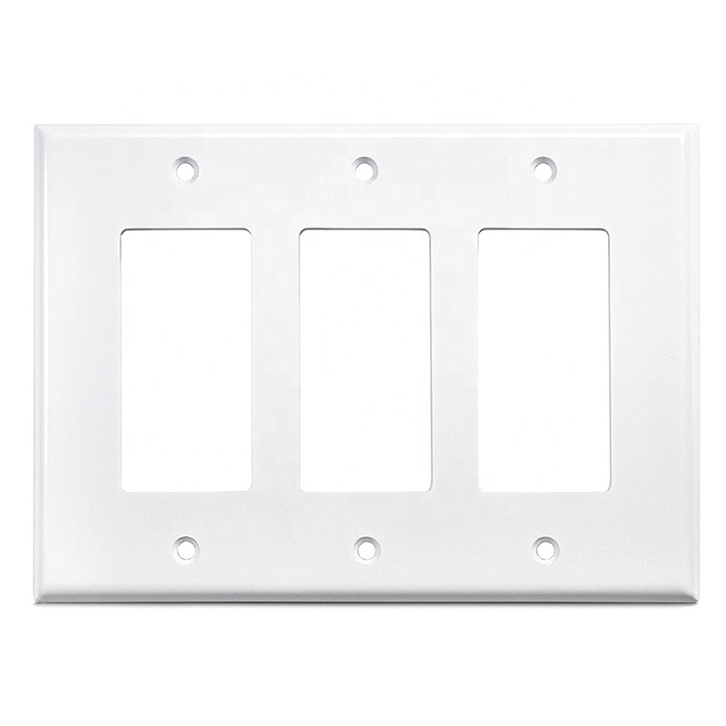 Leishen Wholesale 1/2/3/4 Gang Plastic Fire Retardant Wall Plate Decorator Light Switch or Receptacle Outlet Wall Plate