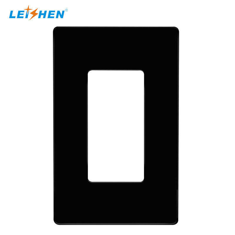 Leishen Wholesale 1-Gang Decorative Wall Plate Standard Size Unbreakable Faceplate Cover for Decorator Receptacle Outlet Switch