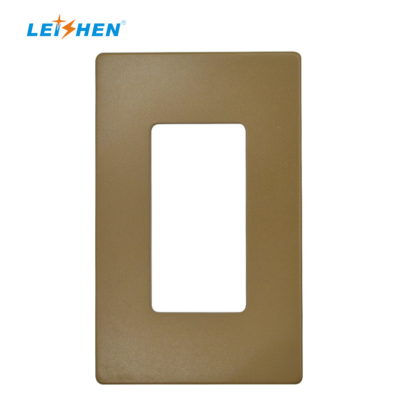 Leishen Wholesale 1-Gang Decorative Wall Plate Standard Size Unbreakable Faceplate Cover for Decorator Receptacle Outlet Switch