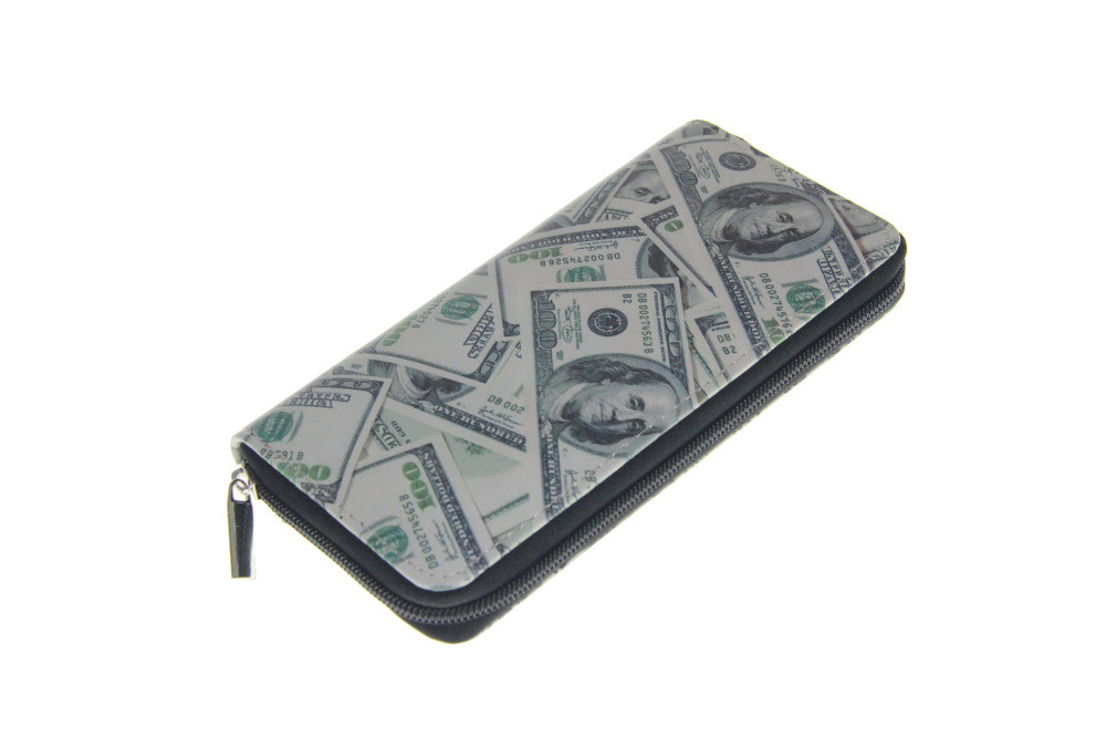 2023 Hot sale High quality Currency Notes wallet US dollar purse  Dollar Purse Wallet telephone pouch card holder