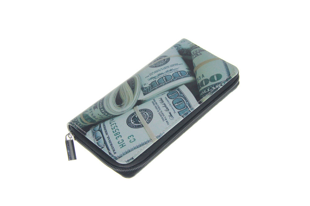 2023 Hot sale High quality Currency Notes wallet US dollar purse  Dollar Purse Wallet telephone pouch card holder