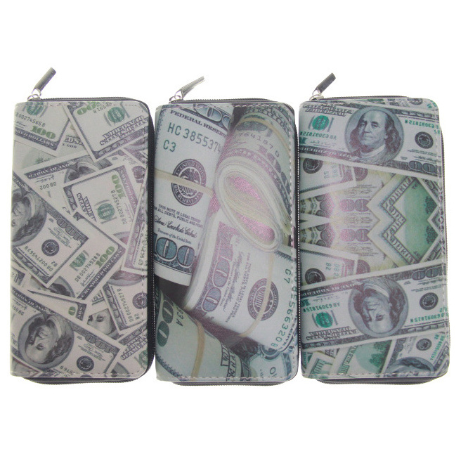 2023 Hot sale High quality Currency Notes wallet US dollar purse  Dollar Purse Wallet telephone pouch card holder