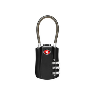 Travelsky TSA travel zinc alloy Custom Cheap combination 3-Dial Metal Keyless Code Luggage Lock