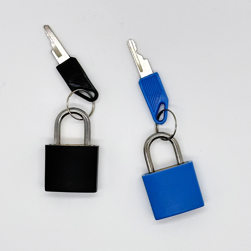 Travelsky Mini Square Brass With ABS Square Key Lock Wholesale Colored Plastic Casing Mini Padlock 2 Keys