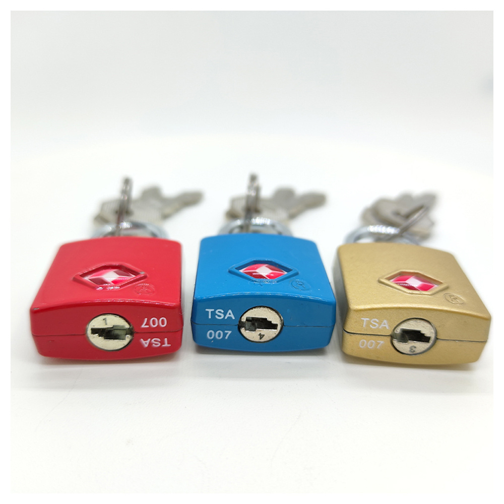 Custom OEM Logo Square Small Pad Lock with 2 Keys Luggage Padlocks, Zinc Alloy Keyed Padlock for School Gym Suitcase