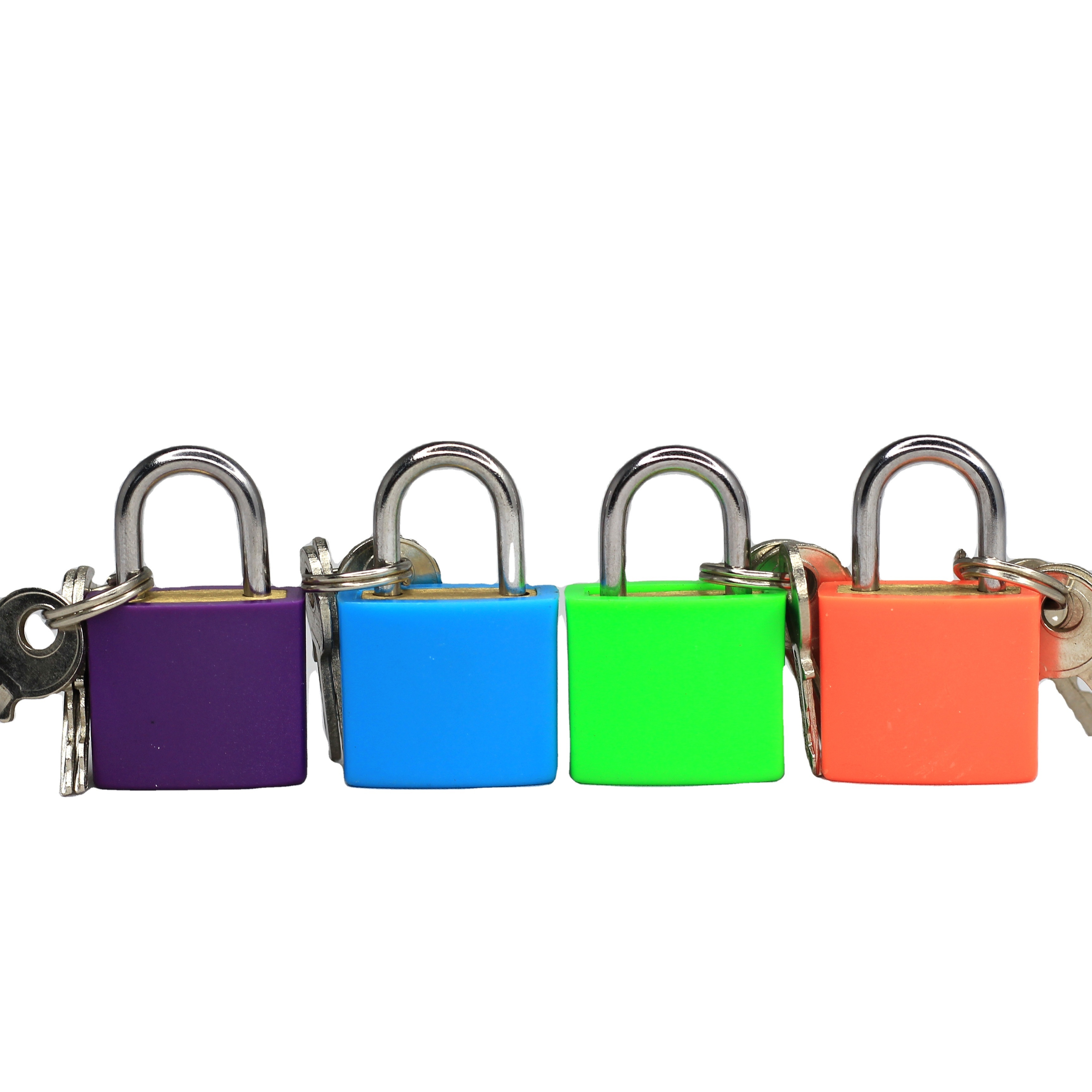 Travelsky Factory High Quality Plastic Cover Travel Padlock Brass Luggage Lock