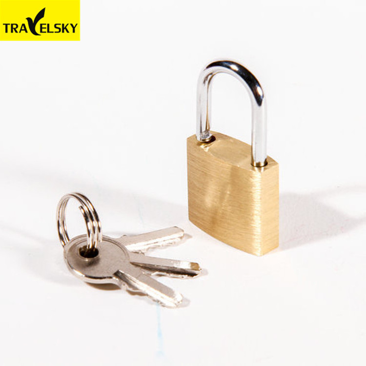 Travelsky High Quality simple travel small luggage brass pad key lock