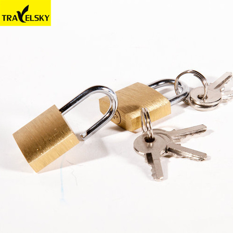 Travelsky High Quality simple travel small luggage brass pad key lock