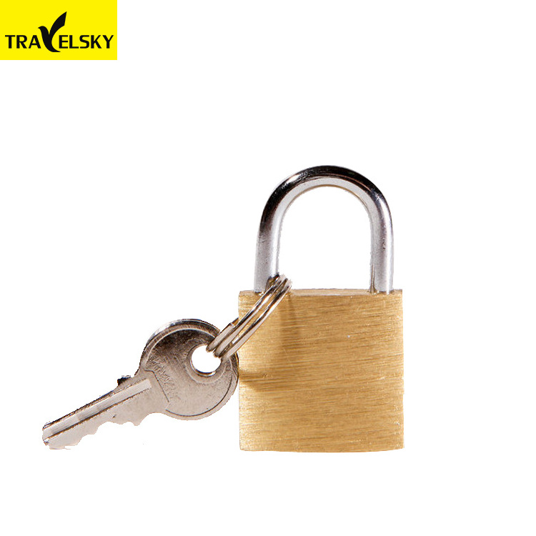 Travelsky High Quality simple travel small luggage brass pad key lock