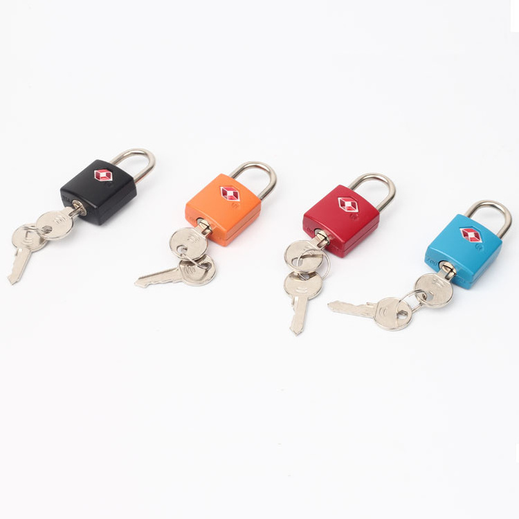 Travelsky Mini TSA Key Lock Custom Color And Logo Heavy Duty Travel Zinc Alloy Lock Customized TSA Luggage Padlock