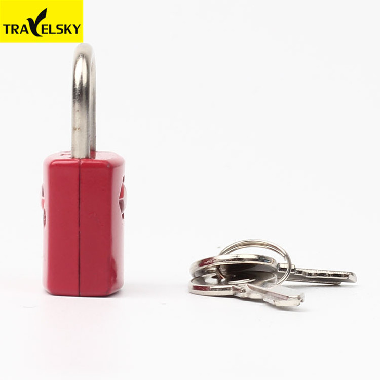 Travelsky Mini TSA Key Lock Custom Color And Logo Heavy Duty Travel Zinc Alloy Lock Customized TSA Luggage Padlock