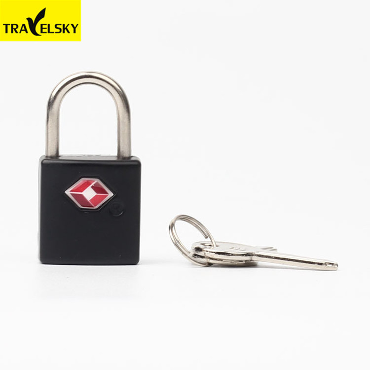 Travelsky Mini TSA Key Lock Custom Color And Logo Heavy Duty Travel Zinc Alloy Lock Customized TSA Luggage Padlock