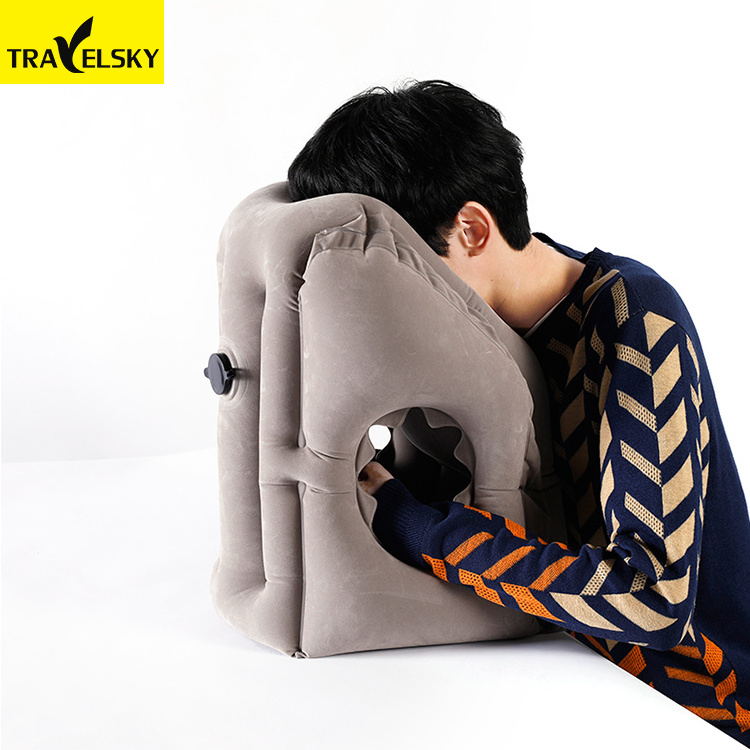 Exquisite Structure Airplane Adult Travel Neck Pillow Custom OEM Air Inflatable Travel Pillow