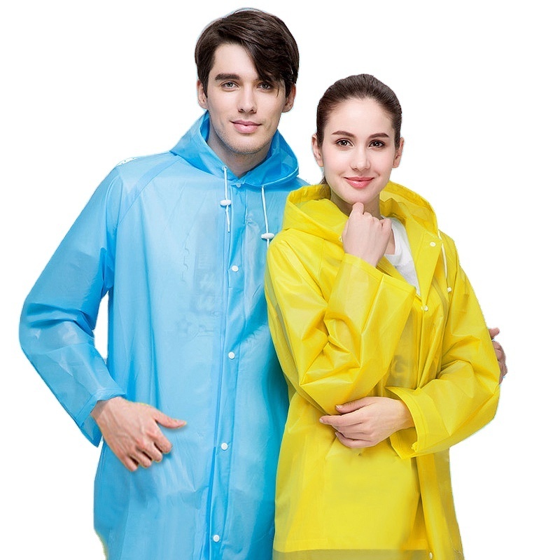 Travelsky Custom foldable Transparent Waterproof Eva Raincoat