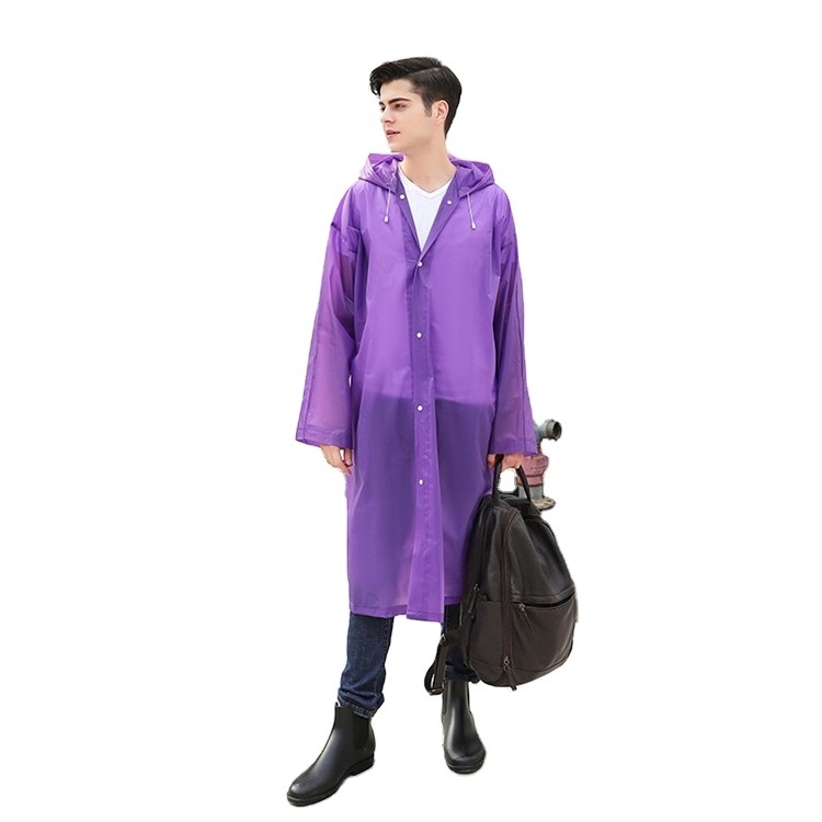 Travelsky Custom EVA waterproof disposable rain coat poncho