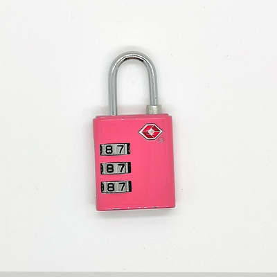 High Security And Resettable Zinc Alloy Travel Luggage Tsa Lock 3 Dial Combination Padlock