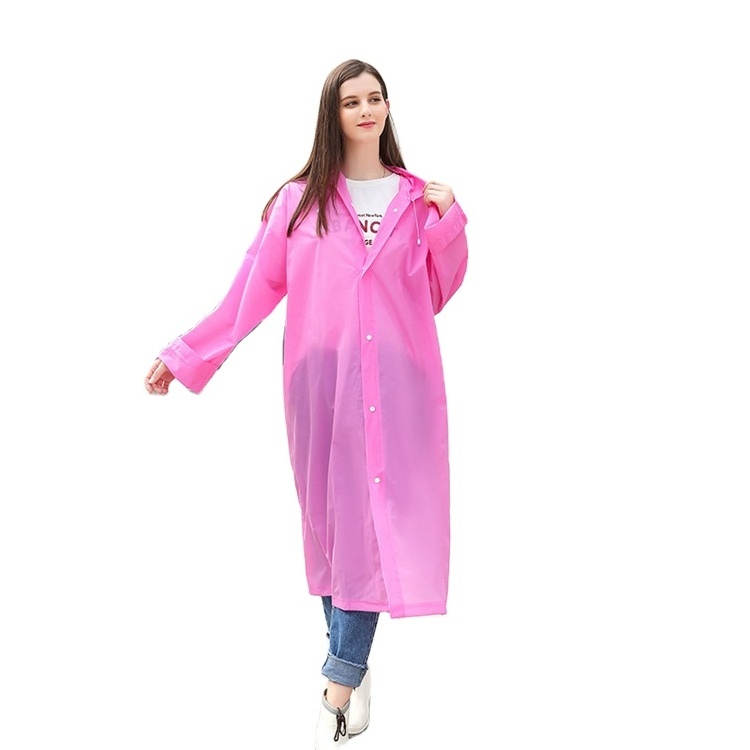 Travelsky Custom EVA waterproof disposable rain coat poncho