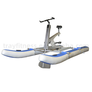 2023 New arrival inflatable floating water bike inflatable cycle water boat pedal boats for sale