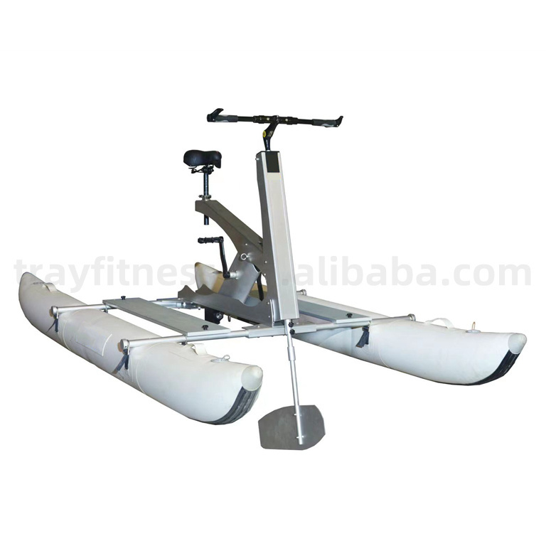 2023 New arrival inflatable floating water bike inflatable cycle water boat pedal boats for sale