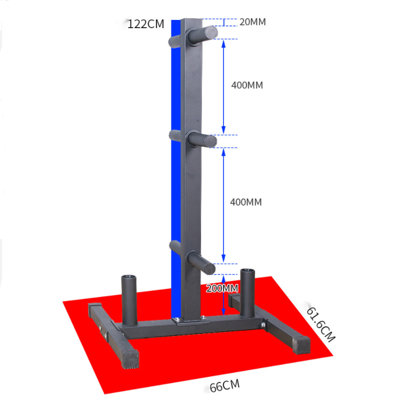 Fitness equipment barbell board tree counterweight board rack tree barbell rack weight plate storage rack