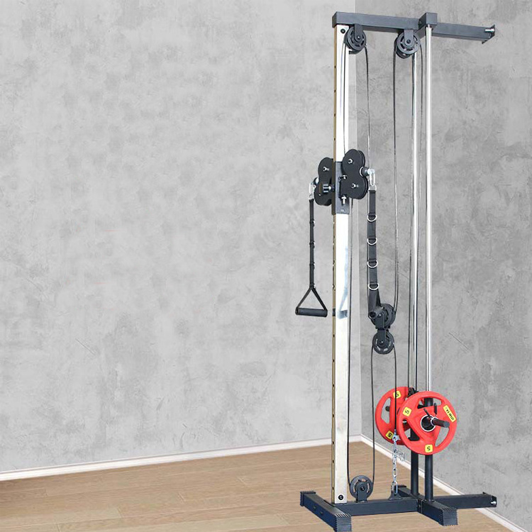 New Home Use Fitness Wall Mount Cable Station With Adjustable Dual Pulley System