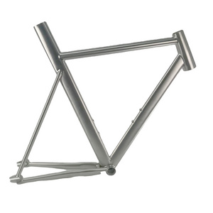 Single speed road bike frame titanium fixed gear bike frame with integrated seat post