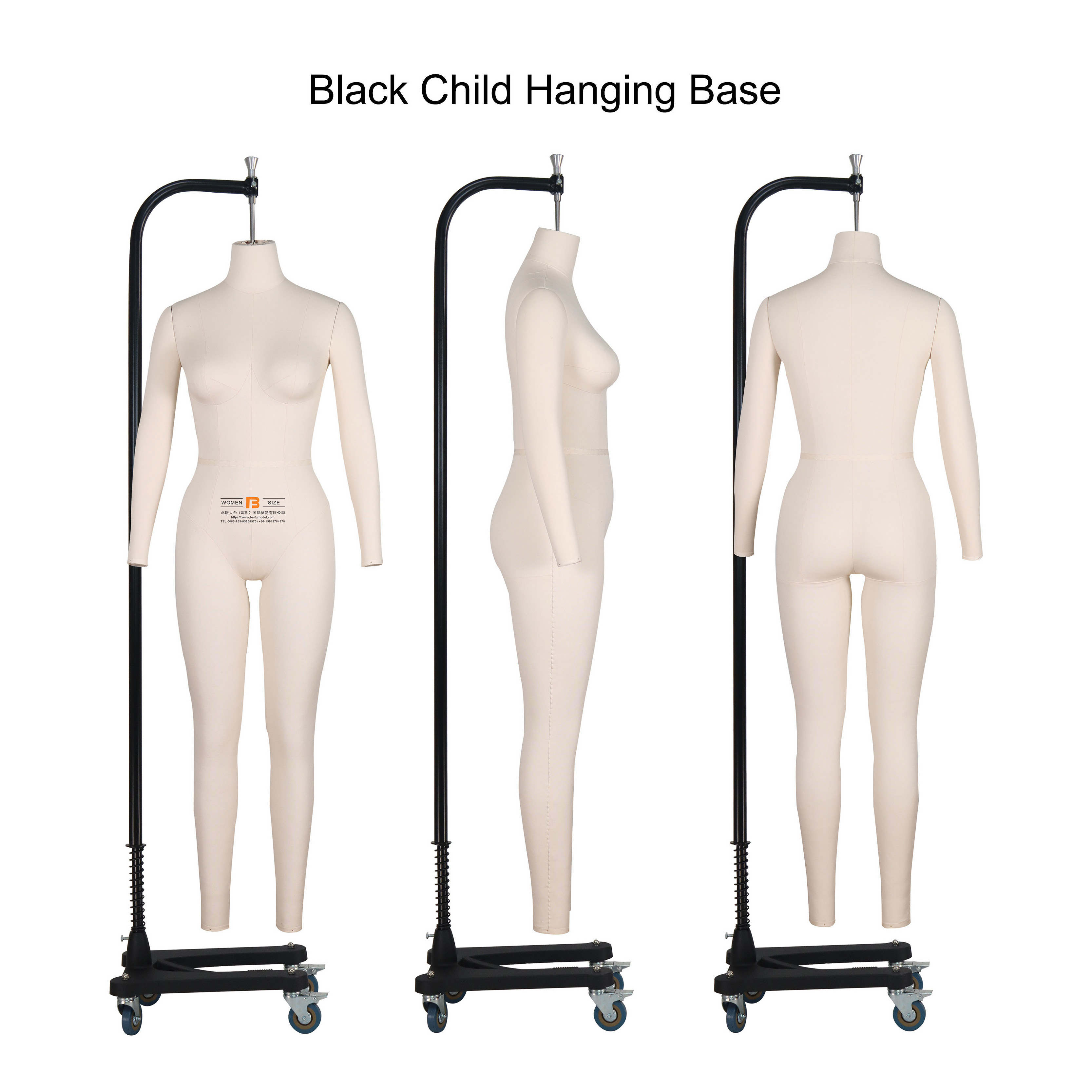 Female Mannequin Full body with Collapsible Shoulders US Standard Size With Adjustable Movable base Women Dummy Doll