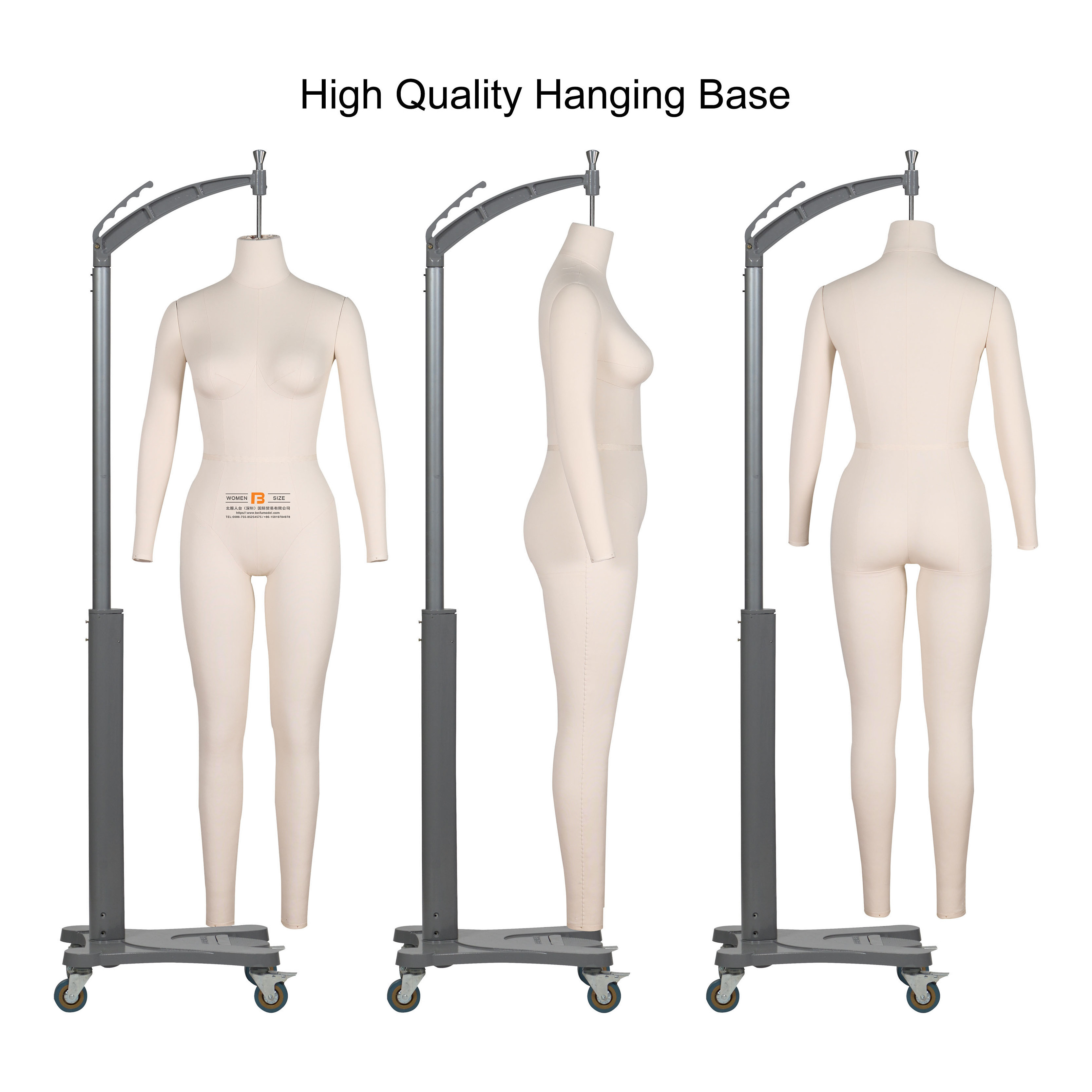 Female Mannequin Full body with Collapsible Shoulders US Standard Size With Adjustable Movable base Women Dummy Doll