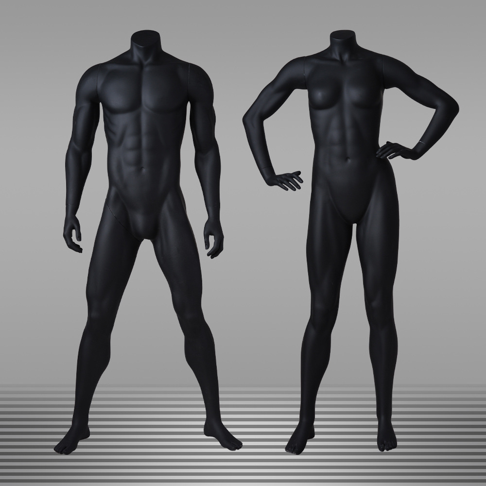 New eco-friendly full-body mannequin props running basketball rotomolding sports mannequins PU polyurethane yoga mannequins