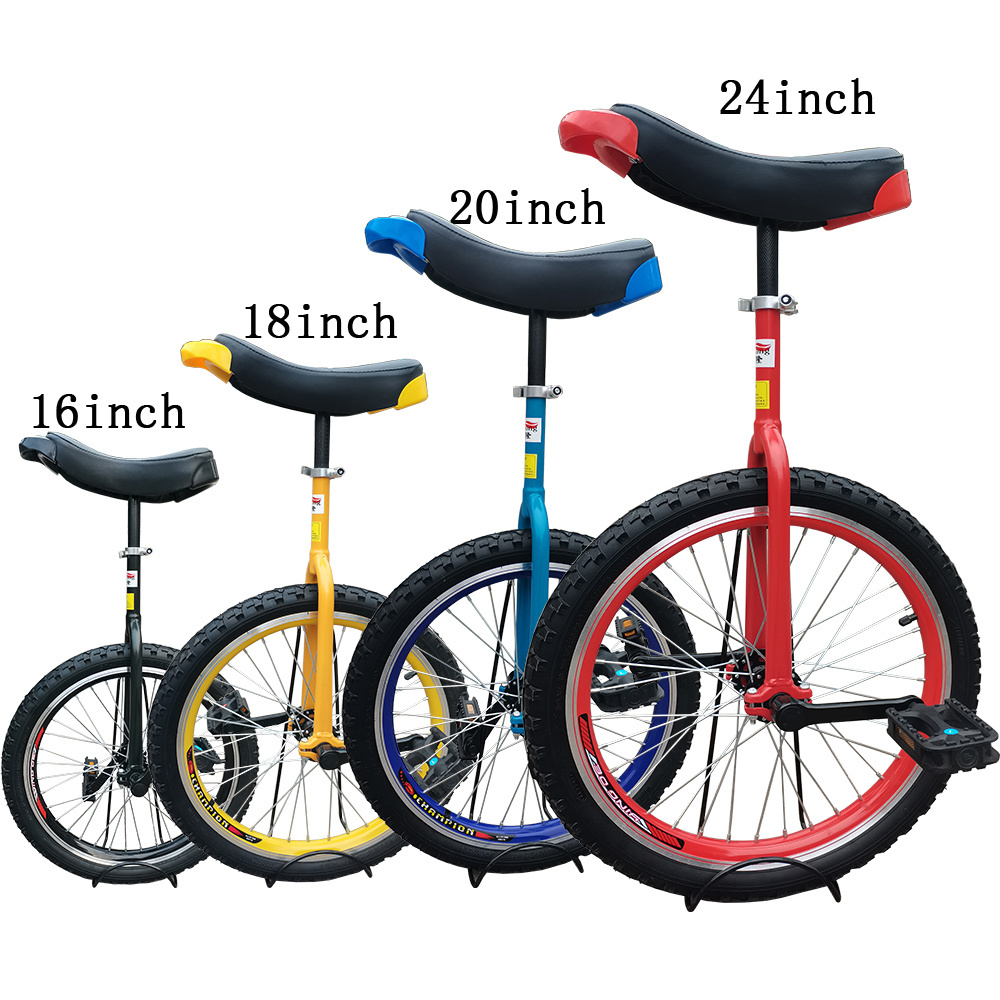 Sports bicycle one wheel unicycle balance bike 20 inch unicycle with Double Wall Alloy Rim unicycle for sale